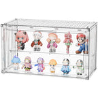 3-Tier Acrylic Display Case Dustproof Step Shelf for Figures & Jewelry