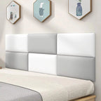 3D Wall Padding Peel Stick Upholstered Panels | Kids Room & Queen Headboard Protection | 5-Pack