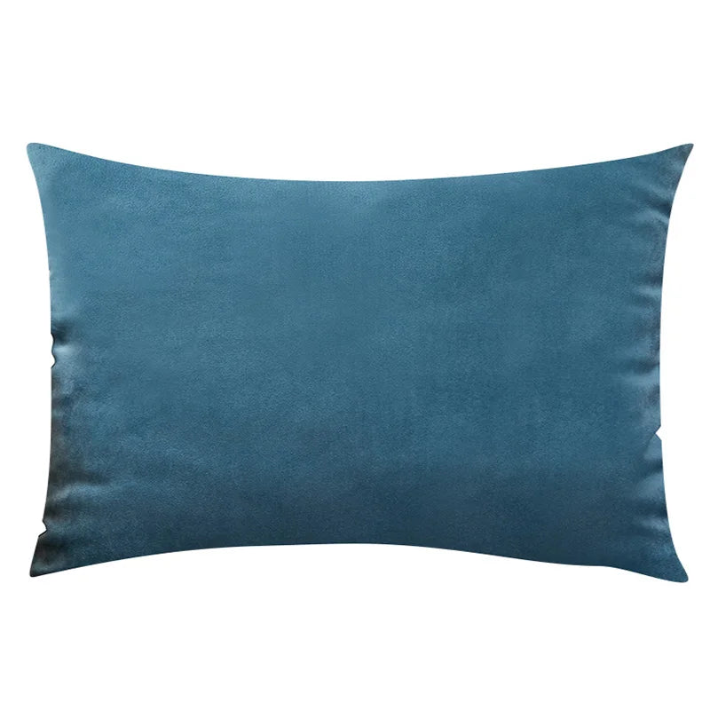 Velvet Plaid Cushion Cover for Sofa and Living Room 12x20
