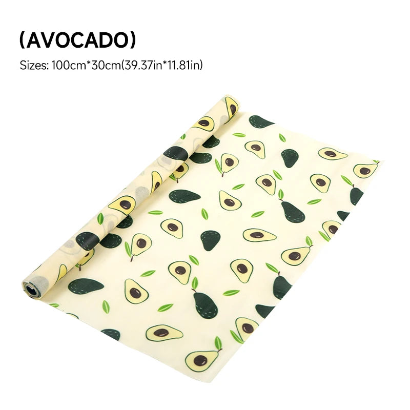 Reusable Beeswax Food Wraps Roll – Cut-to-Size Plastic-Free Storage