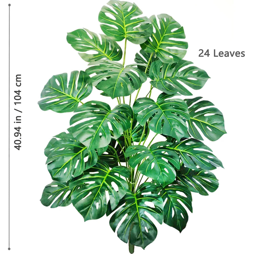Artificial Monstera Plant Fake Palm Tree Indoor Floor Decor