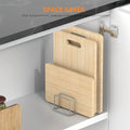 Stainless Steel Pot Lid and Cutting Board Organizer Rack