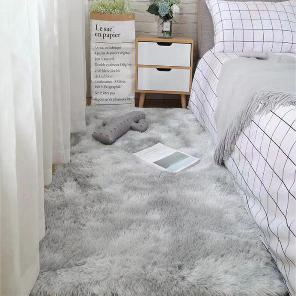 Soft Shaggy Area Rug Fluffy Non-Slip Bedroom & Living Room Carpet