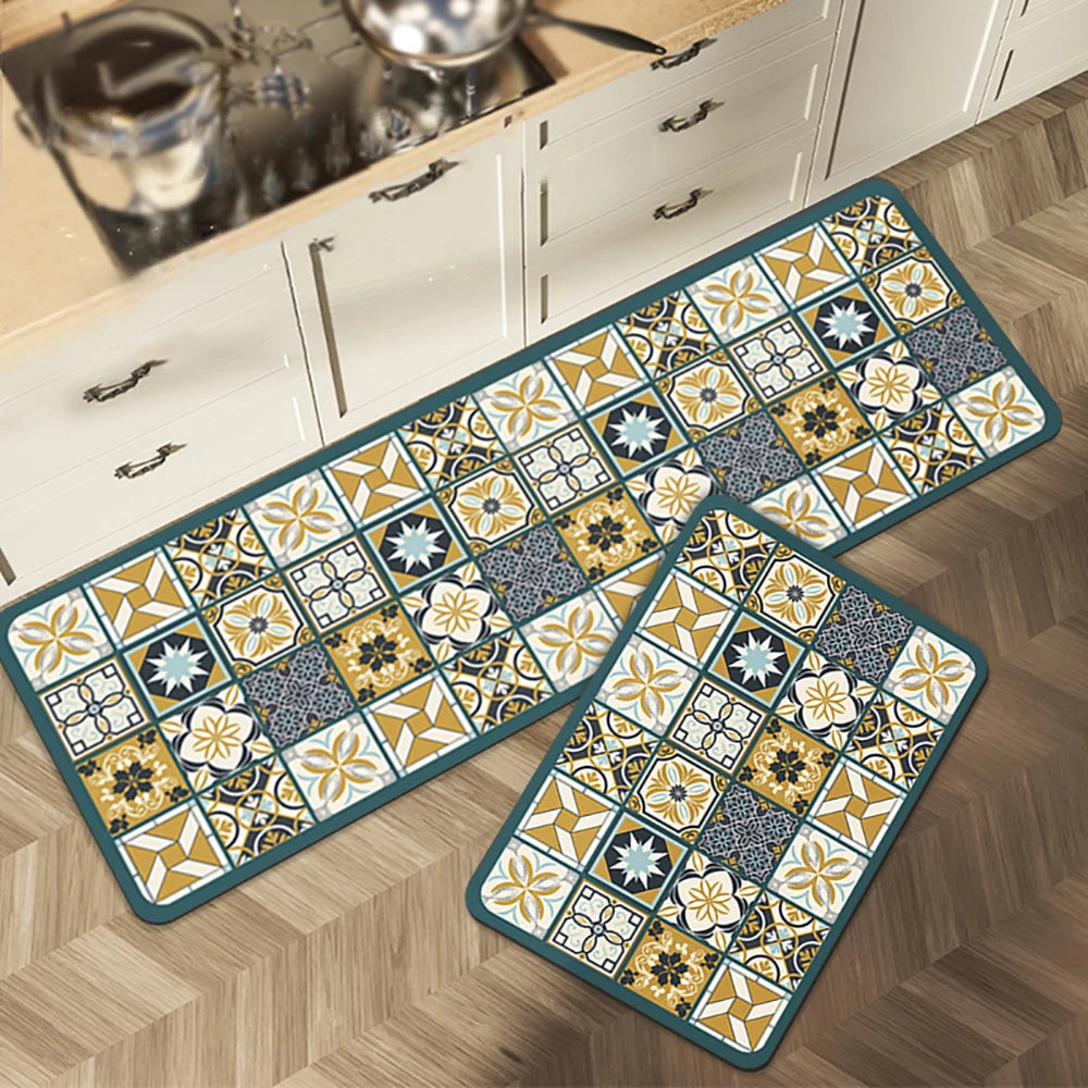Anti-Slip Kitchen Floor Mat | Absorbent Quick-Dry Bath Rug