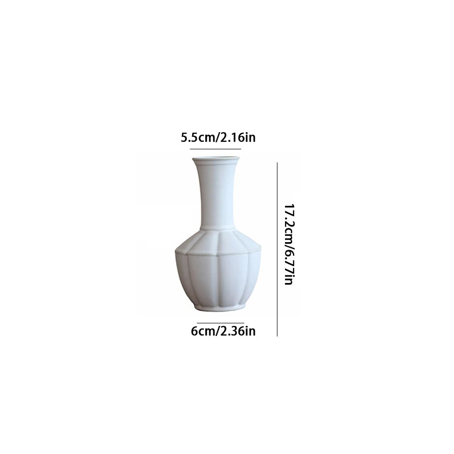 Celeste Ceramic Vase – Minimalist Nordic Living Room & Dining Table Decor