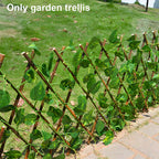Expandable Garden Trellis Privacy Screen Wooden Fence Climbing Plants Lattice