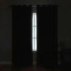 Blackout Thermal Insulated Curtains with Inner Lining, Noise Reduction Drapes for Bedroom & Balcony