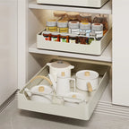 Metal Pull-Out Cabinet Organizer with Slide Rail – No Drill