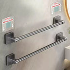 No Drill Towel Bar Wall Mounted Self Adhesive Bathroom Rack