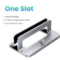 Vertical Laptop Stand for MacBook Air & Pro – Triple Slot Aluminum