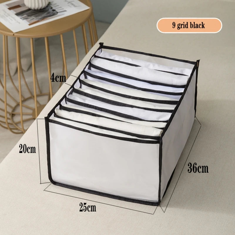 Foldable Drawer Organizer Boxes for Underwear, Bras & Socks