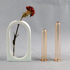 Test Tube Vase Acrylic Glass Propagation Station 5-Piece DIY Hydroponic Display Stand