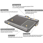 Bamboo Foldable Laptop Desk Bed Tray with Anti-Slip Bar, Mouse Pad & Rollers
