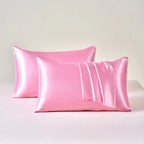 Satin Pillowcases for Skin and Hair Set of 2 Soft Cooling Pillow Covers