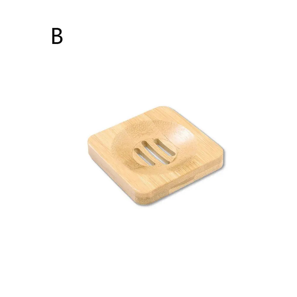 Bamboo Self-Draining Soap Dish with Hanging Box for Shower & Kitchen