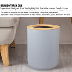 6-Piece Bamboo Bathroom Accessories Set with Soap Dispenser & Toothbrush Holder