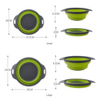 Collapsible Silicone Colander – Foldable Fruit & Vegetable Washing Basket