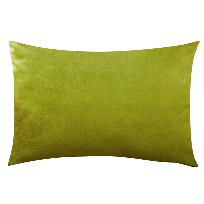 Velvet Plaid Cushion Cover for Sofa and Living Room 12x20