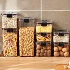 Stackable Fridge Organizer Bins – Airtight Storage Jars (Set of 2 or 4)