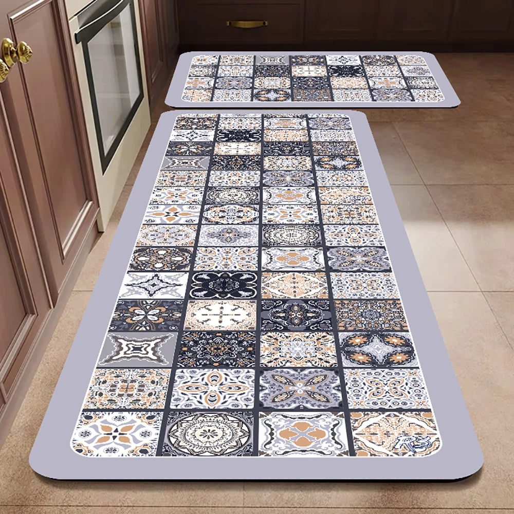 Anti-Slip Kitchen Floor Mat | Absorbent Quick-Dry Bath Rug