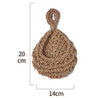 Handwoven Wicker Hanging Wall Fruit & Vegetable Basket for Kitchen