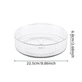 360° Rotating Lazy Susan Organizer – Clear Turntable for Fridge & Pantry