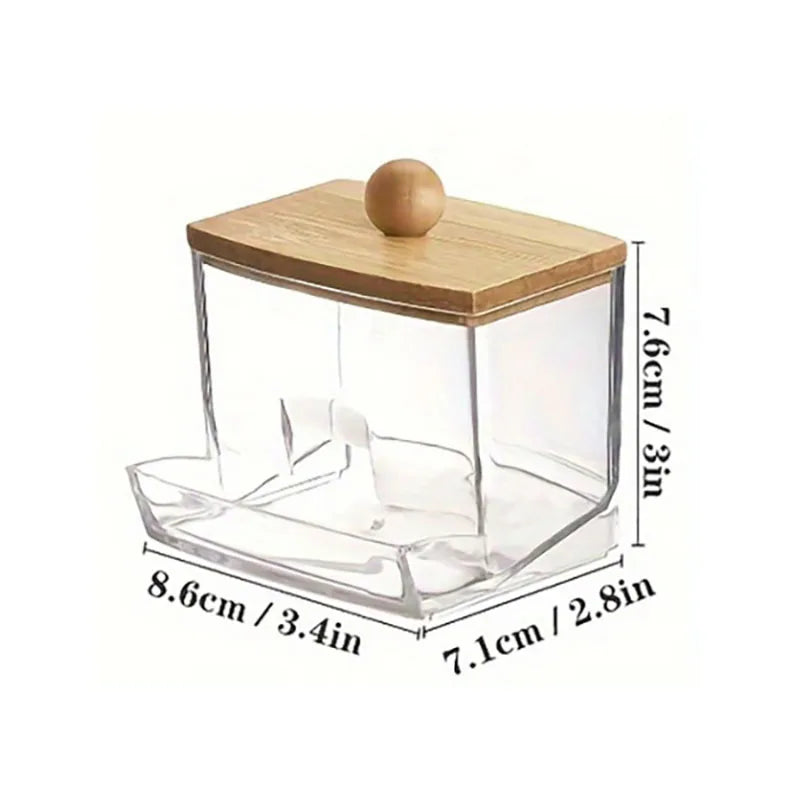 3-Piece Bathroom Organizer Set | Cotton Swab, Cotton Ball & Floss Dispenser