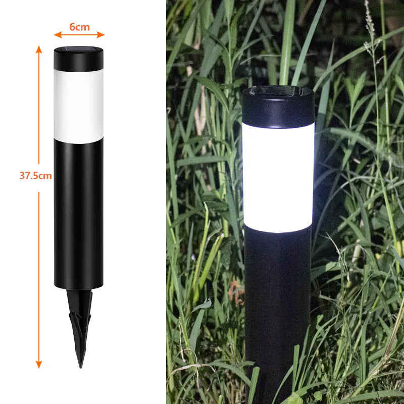 Solar Floor Lamp Outdoor Motion Sensor Waterproof Garden Lawn Light