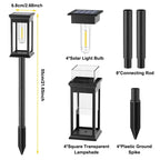 Solar Pathway Lights Outdoor Waterproof Set LED Landscape Lamps for Yard Garden Walkway
