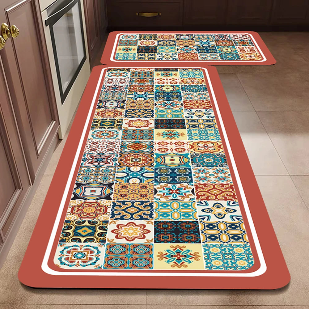 Anti-Slip Kitchen Floor Mat | Absorbent Quick-Dry Bath Rug