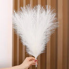 Artificial Pampas Grass Fluffy Bouquet Boho Decor (10-100 Stems)
