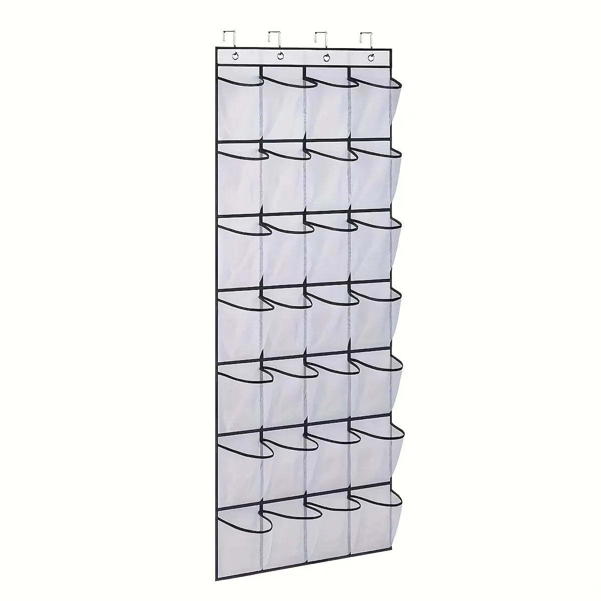 Over Door Shoe Rack Organizer with Large Mesh Pockets - 12 to 40 Pockets