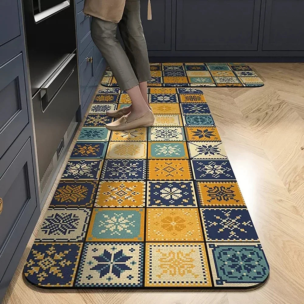 Anti-Slip Kitchen Floor Mat | Absorbent Quick-Dry Bath Rug