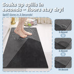 Luxury Diatomite Bath Mat Non-Slip Quick Dry Shower Mat