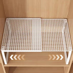 Stackable Expandable Closet Shelf Divider – Adjustable Steel Wardrobe Organizer