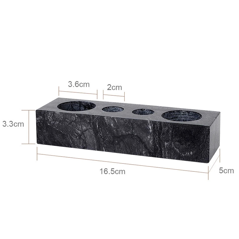 Black Marble Bathroom Accessories Set – Toothbrush Holder, Soap Dispenser & Dish Tray
