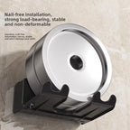 Wall Mounted Hair Dryer Holder No Drill 2-in-1 Compact Storage Rack