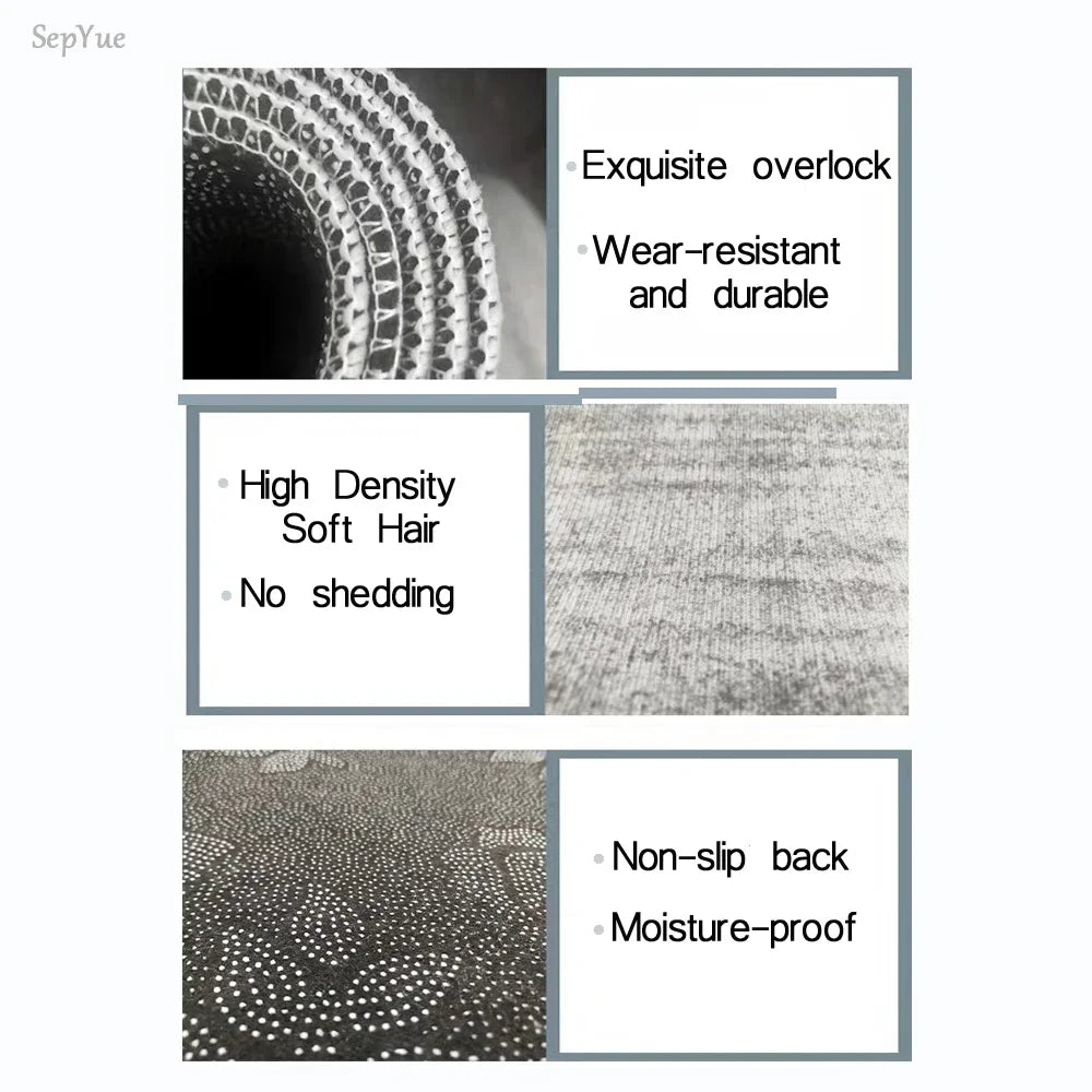 Crystal Velvet Non-Slip Kitchen Runner Rug – Absorbent & Soft