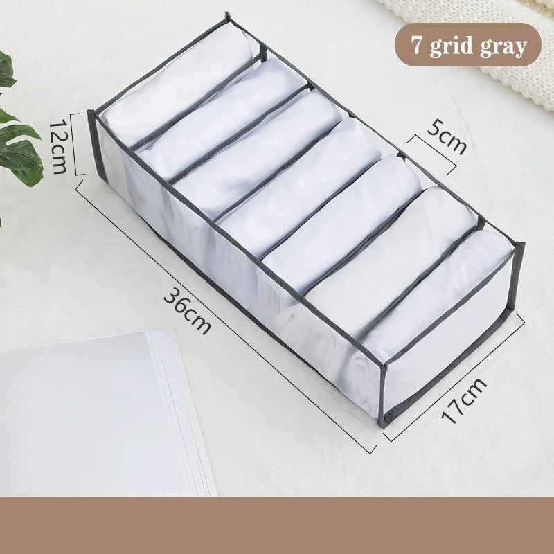 Foldable Drawer Organizer Boxes for Underwear, Bras & Socks