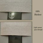Asazal Linen Look Blackout Curtains Living Room Bedroom Full Shading Drapes