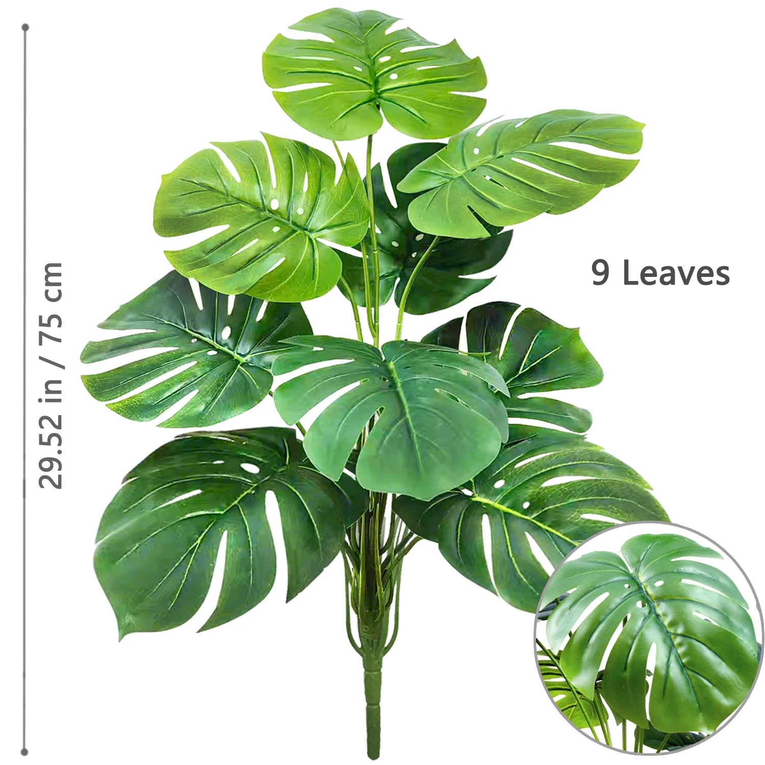 Artificial Monstera Plant Fake Palm Tree Indoor Floor Decor
