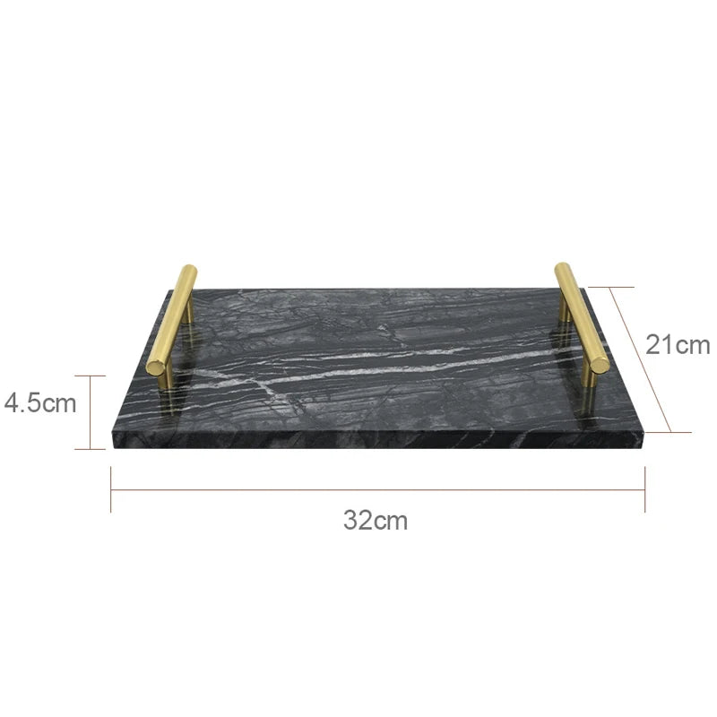 Black Marble Bathroom Accessories Set – Toothbrush Holder, Soap Dispenser & Dish Tray