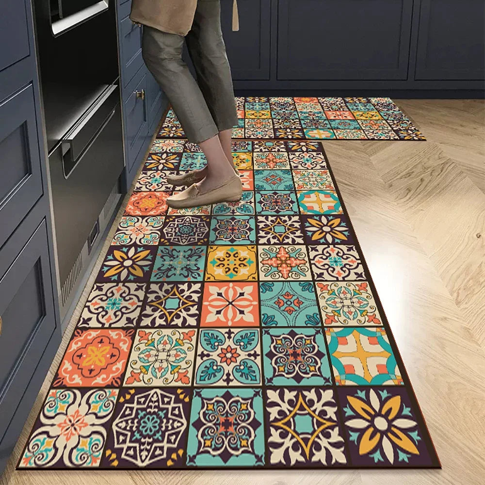 Anti-Slip Kitchen Floor Mat | Absorbent Quick-Dry Bath Rug