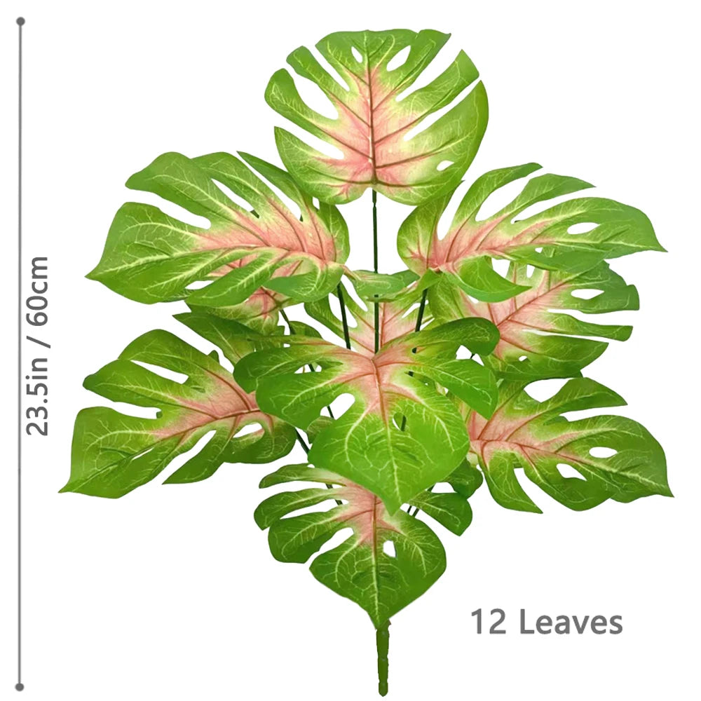 Artificial Monstera Plant Fake Palm Tree Indoor Floor Decor