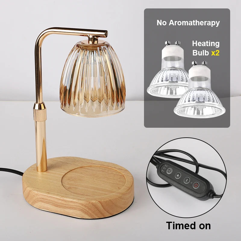 Candle Warmer Lamp with Timer and Dimmer - Cozy Bedroom Decor