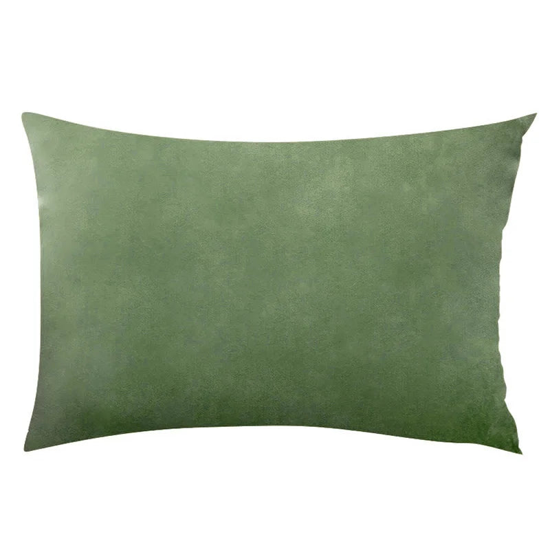 Velvet Plaid Cushion Cover for Sofa and Living Room 12x20