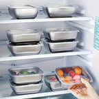 Stainless Steel Meal Prep Containers – 5-Piece Stackable Set