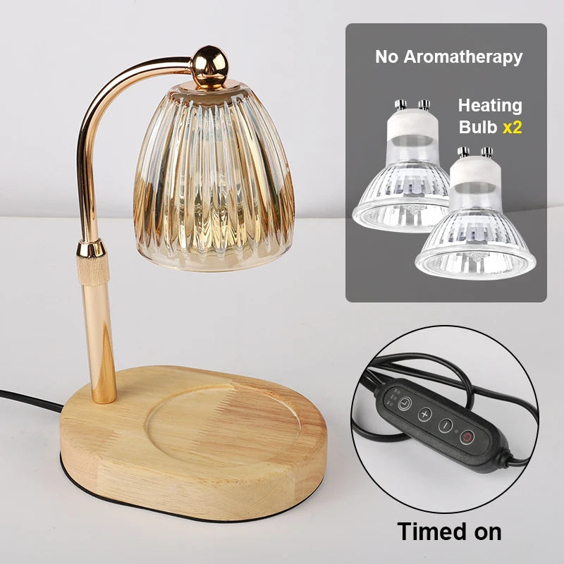 Candle Warmer Lamp with Timer and Dimmer - Cozy Bedroom Decor