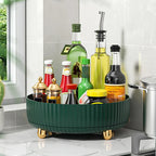 360° Rotating Makeup Organizer Tray – Large Lazy Susan for Vanity