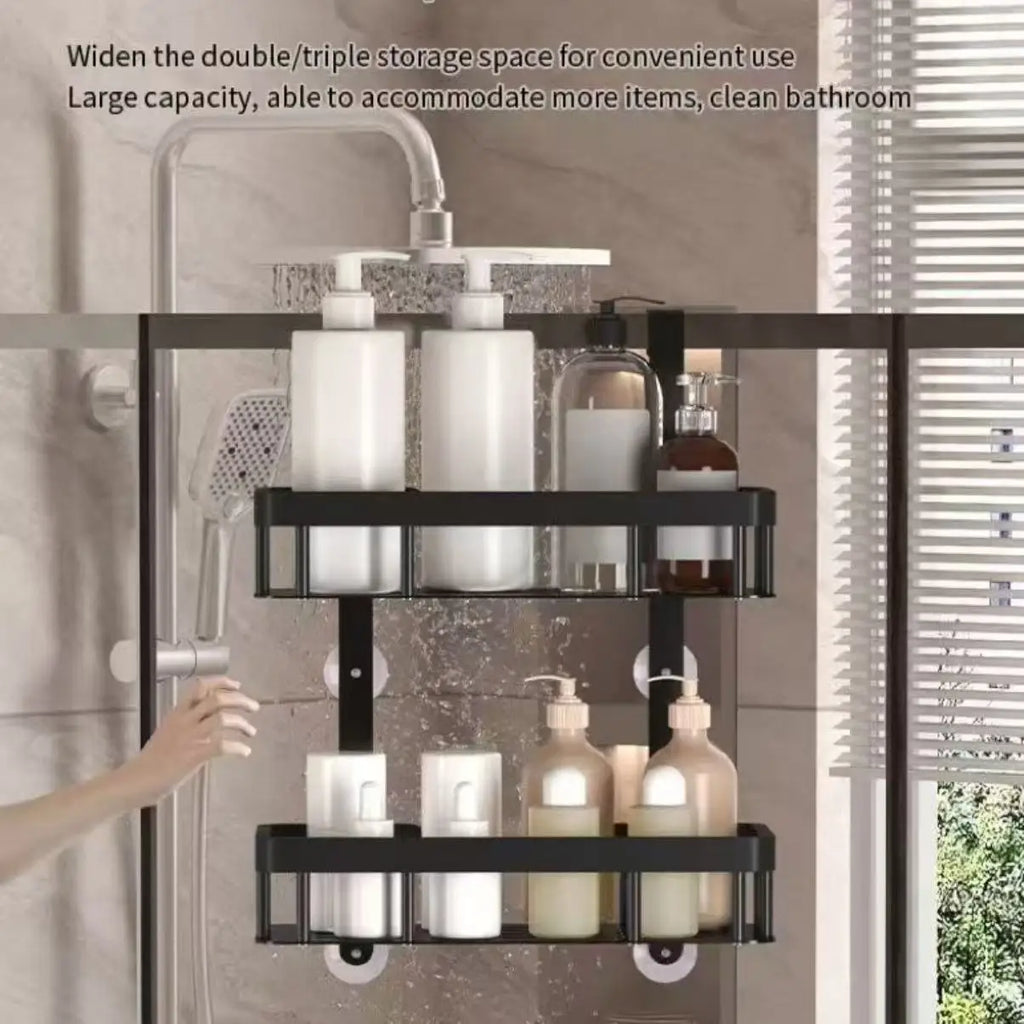 Corner Shower Shelf Wall Mounted 3-Tier Metal Rack